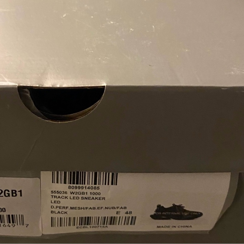 BALENCIAGA TRACK LED SNEAKERS MEN SiZE 48/15 - Picture 13 of 15